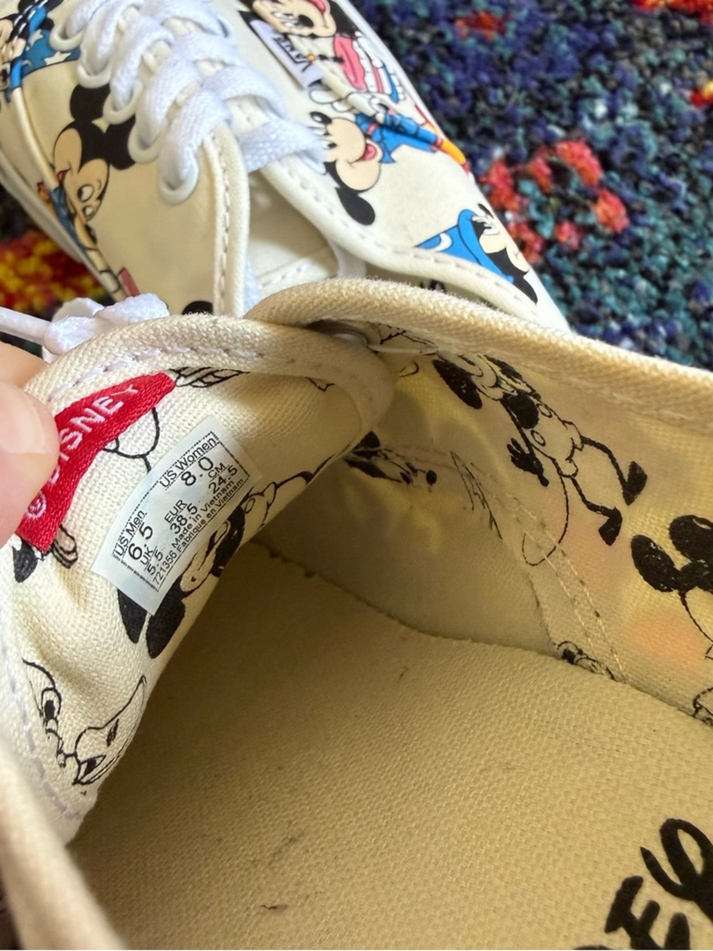 Rare Vans x Mickeys 90th birthday authentics Disney - Picture 11 of 13